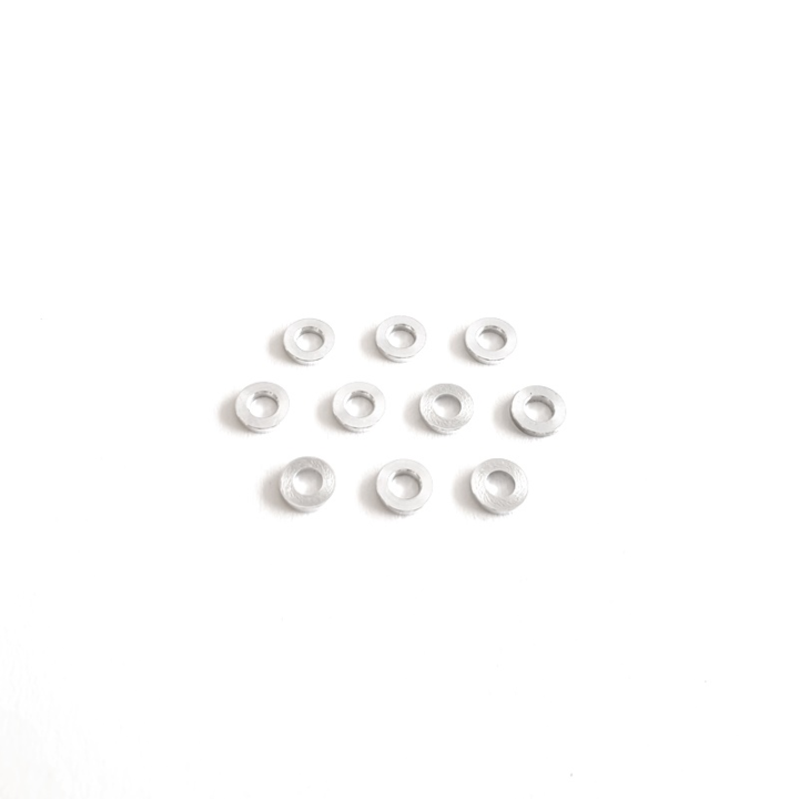 3X6X0.5MM SPESSORI IN ALLUMINIO (10PCS)