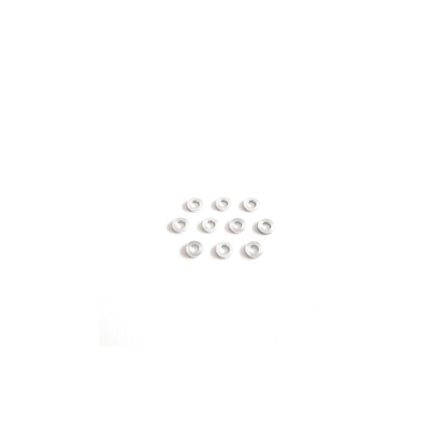 3X6X0,9MM SPESSORI IN ALLUMINIO (10PCS)
