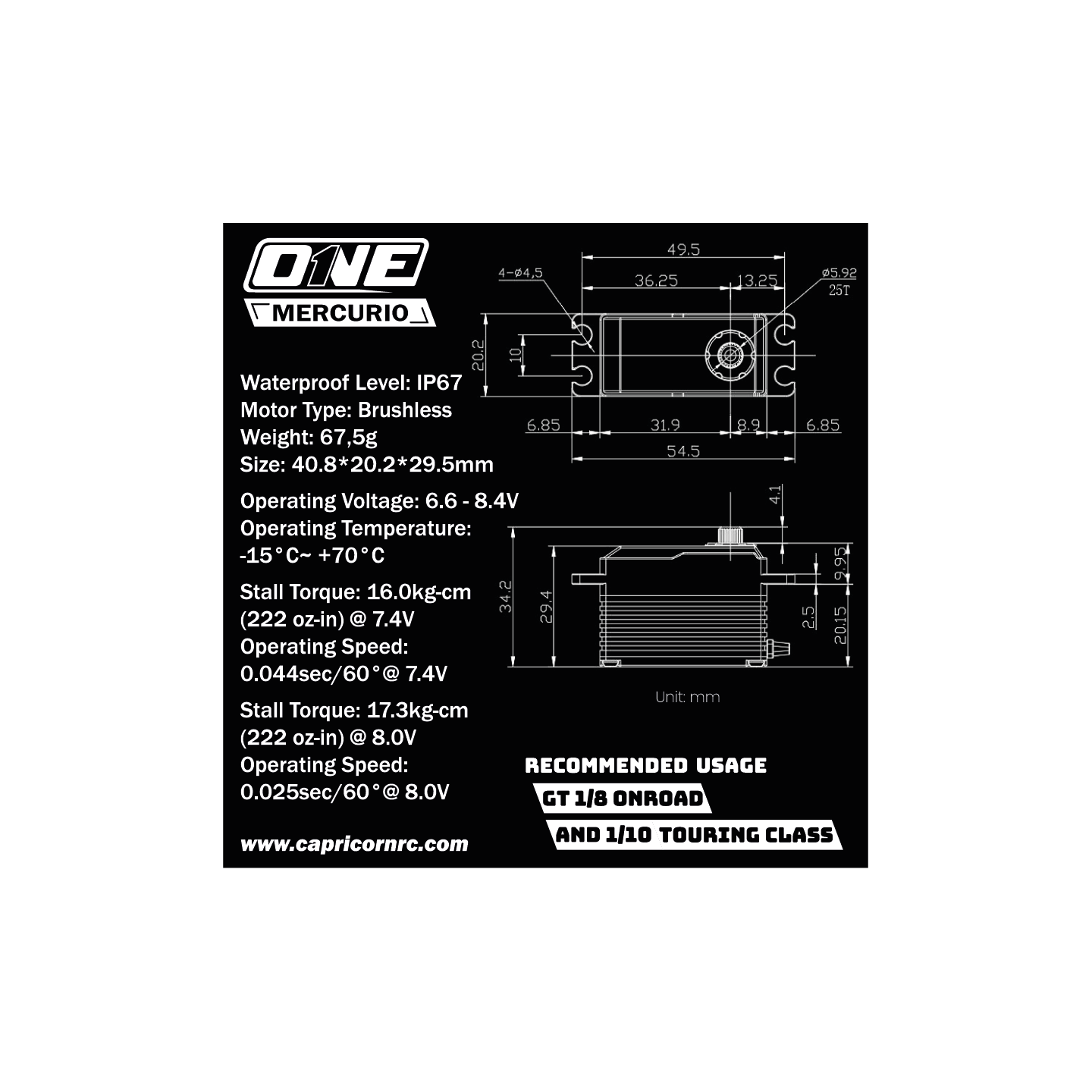 ONE SERVO MERCURIO