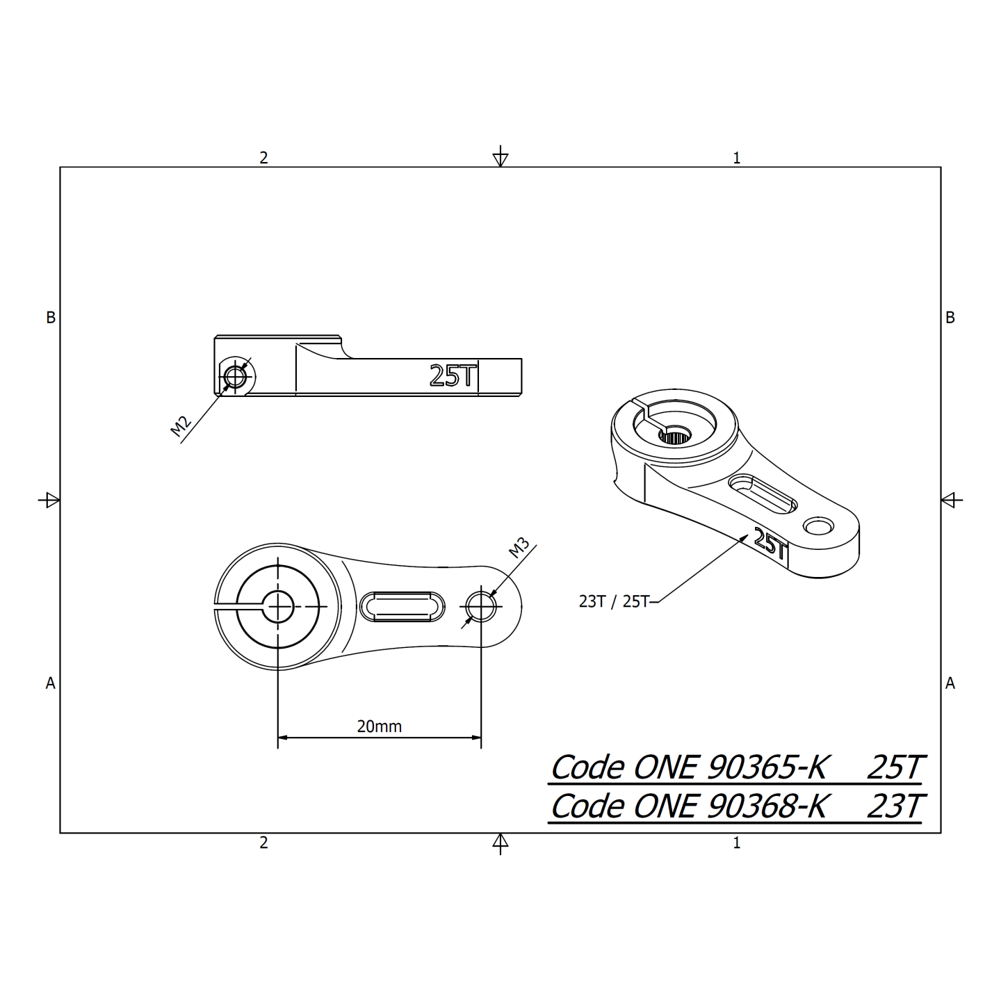 KIT SQUADRETTA STERZO ONE 23T