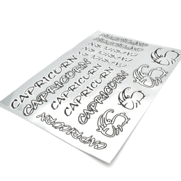CAPRICORN MIRROR BLACK STICKER