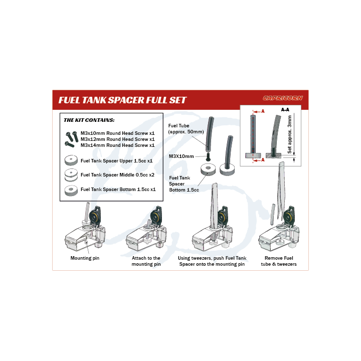 LAB C 804 SL-R FUEL TANK SPACER KIT