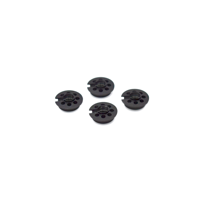 GUIDA MOLLA AMMORTIZZATORE  ALLUMINIO - 4 PZ - BLACK