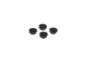 GUIDA MOLLA AMMORTIZZATORE  ALLUMINIO - 4 PZ - BLACK