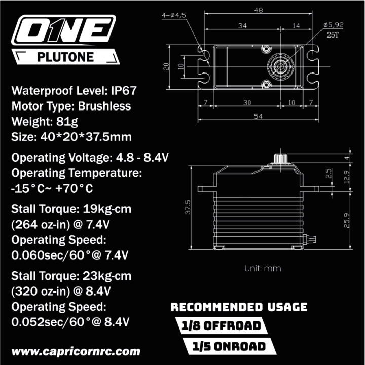 ONE SERVO PLUTONE