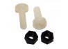 viti di nylon per fissaggio alettone - small (2pcs)