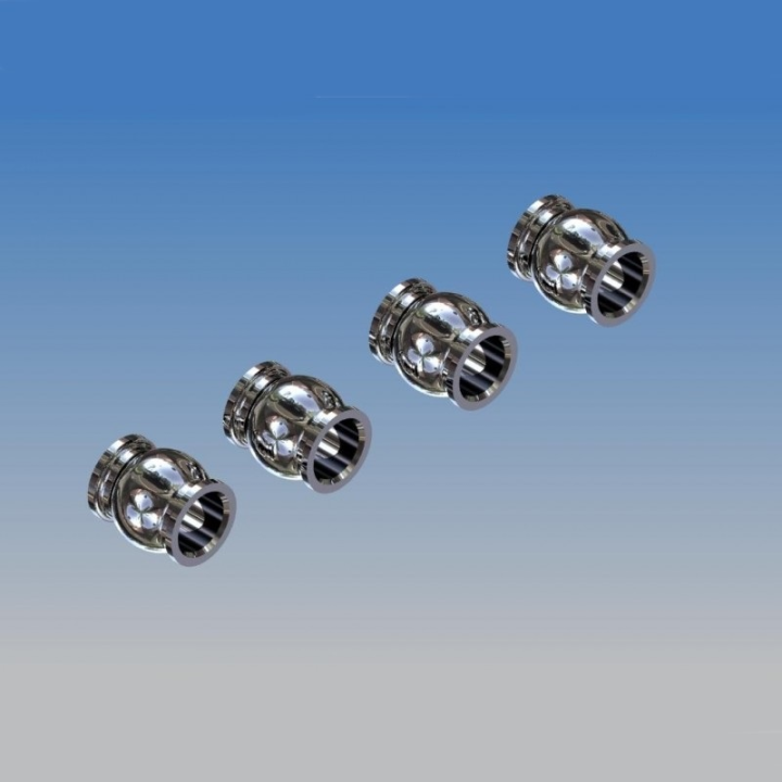 4.9MM BALL END OPEN (4PCS) ERGAL