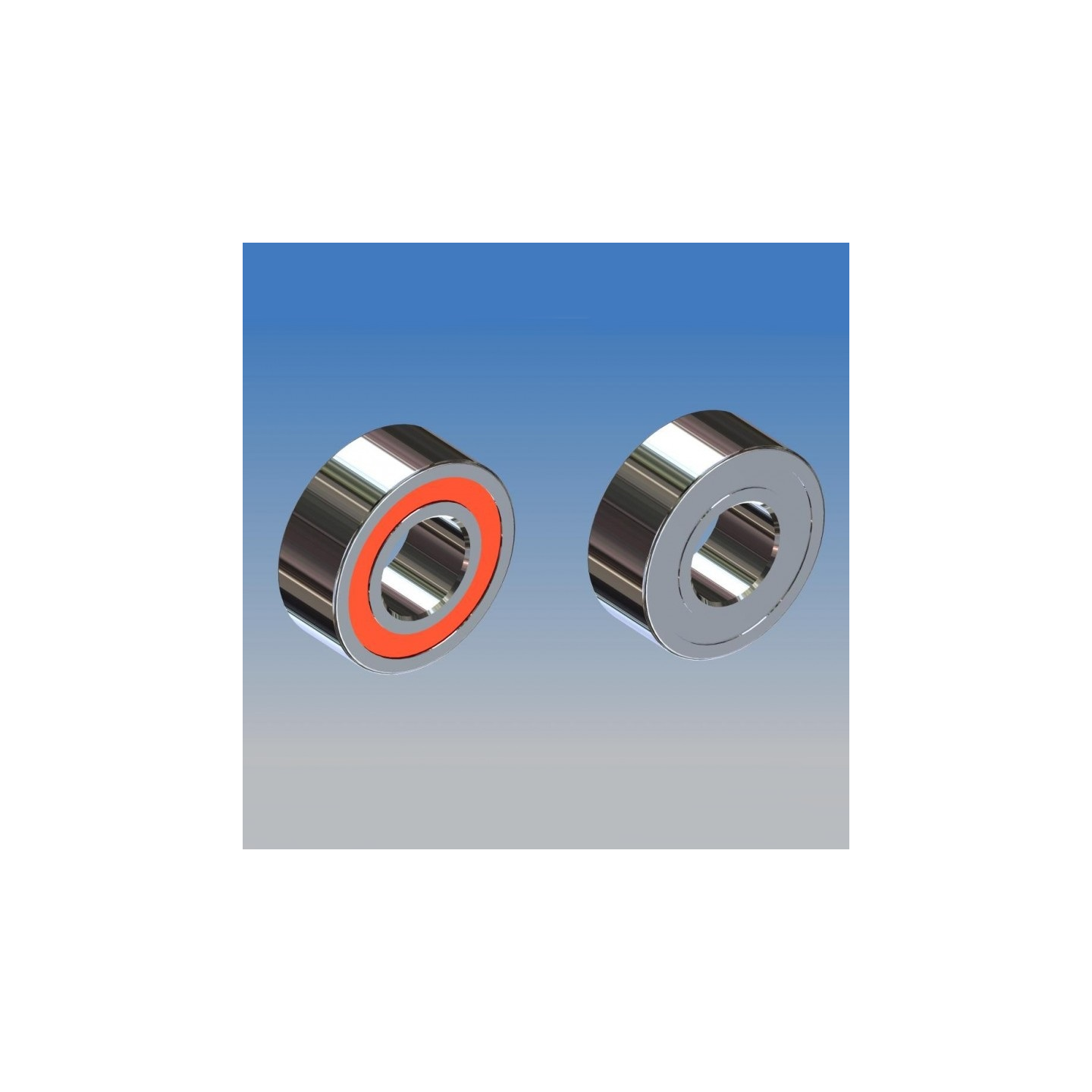 6_13_5 CUSCINETTO  DOPPIO SCHERMO ACCIAO/GOMMA (2PZ)