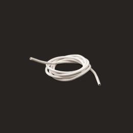 CAVO SILICONICO 12 AWG BIANCO - 1 mt -