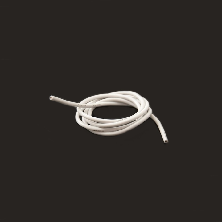 CAVO SILICONICO 14 AWG BIANCO - 1 mt -