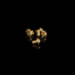 SCREW M3x4 SPECIAL BOTTOM HEAD 7075  - 6pcs - GOLD