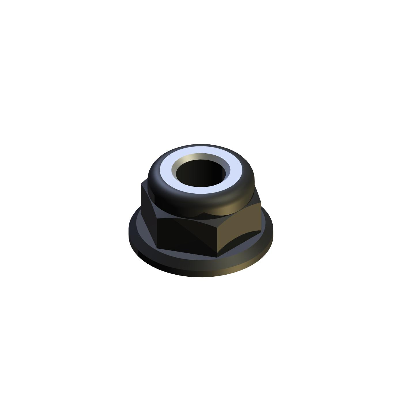 DADO M4 ABL FLANGIATO ALU (2pz)