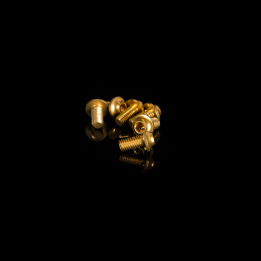 SCREW M3x6 FLAT HEAD 7075 - 6pcs -GOLD