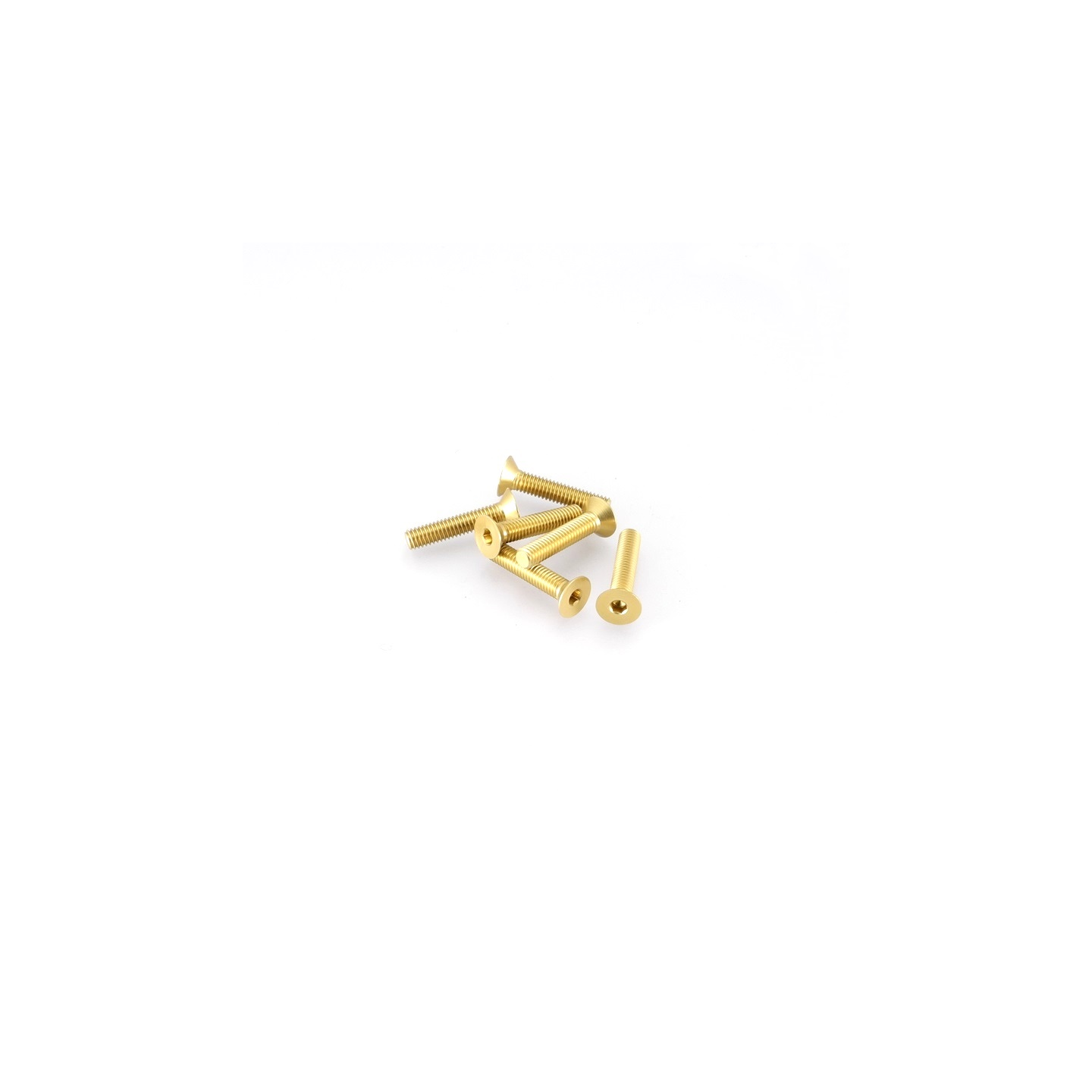 VITE M4X20 TESTA SVASATA  7075 (6pz) GOLD