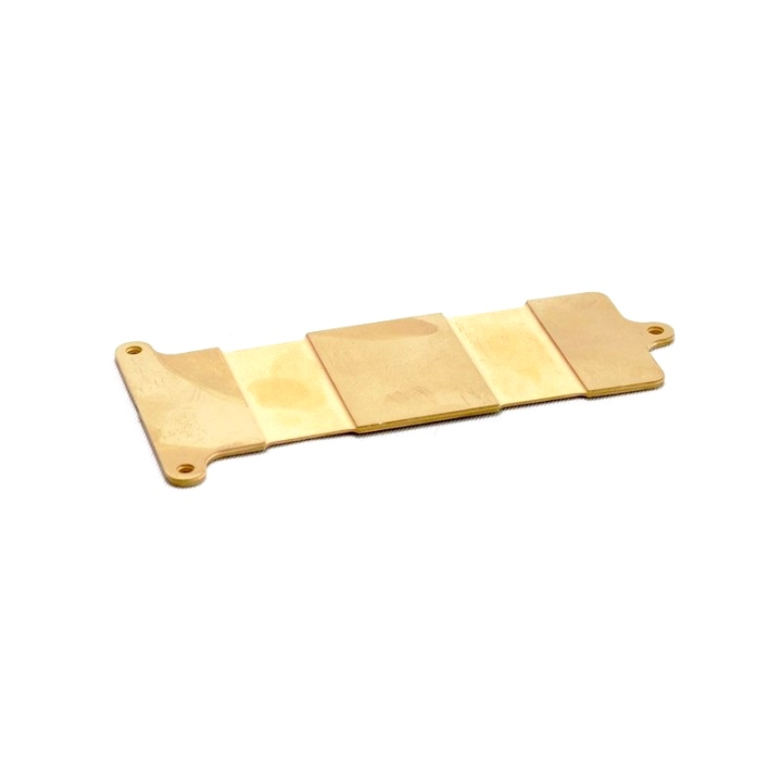 PIASTRINA PORTABATTERIA OTTONE - 34 gr -