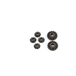 DIFFERENTIAL BEVEL + SATELLITE GEARS (4+2) - STEEL